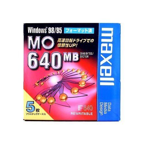祝開店 大放出セール開催中 maxell データ用 ブランド品専門の 3.5型MO 640MB Windowsフォーマット 5枚パック MA-M640.WIN.B5P