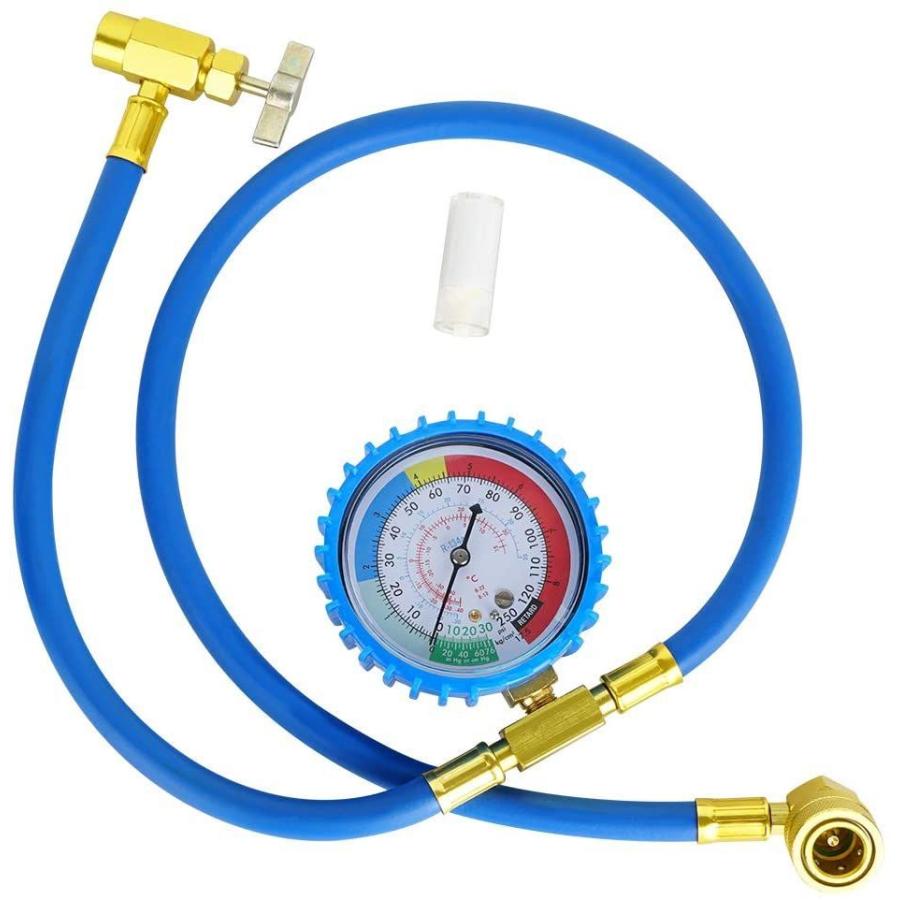 独特の上品 R134a エアコン ガス チャージ ホース メーター付 ガスチャージ エアコンガス日本に