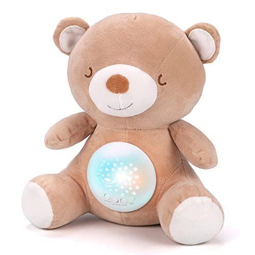 Kaekid 寝かしつけおもちゃ 赤ちゃん おもちゃ ホワイトノイズ オルゴール プラネタリウム 家庭用 睡眠誘導マシン くま ぬいぐるみ
