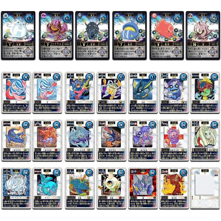 アトモン基本パック 遊びながら元素記号を学習できる化学バトル知育ゲーム エブリデイデイgjショップ 通販 Yahoo ショッピング