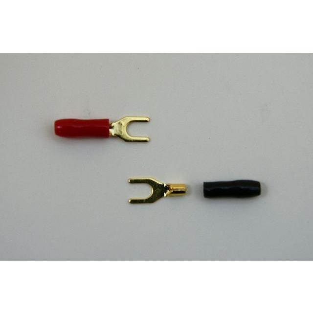 16G 16ゲージ 金メッキ Y型端子 8個入り 高品質端子 圧着端子 接続端子