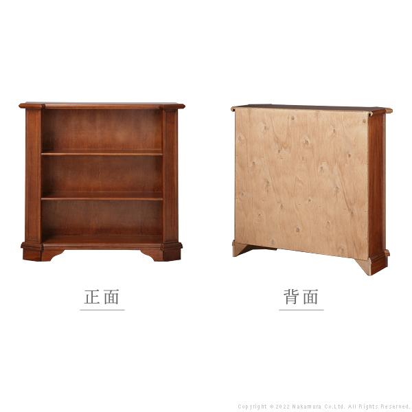 イタリア 家具 ヴェローナクラシック 3段ブックシェルフ W98cm 本棚  輸入家具 収納 リビング収納 アンティーク風 エレガント おしゃれ 天然木 |  | 05