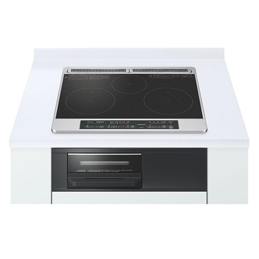 日立（HITACHI） 送料無料 IH クッキングヒーター HT-N6KT(K) トップ 
