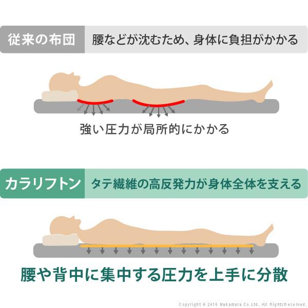 敷き布団 シングル 吸湿する1枚で寝られるオールインワン敷布団 〔カラリフトン〕 シングル 除湿 |  | 12