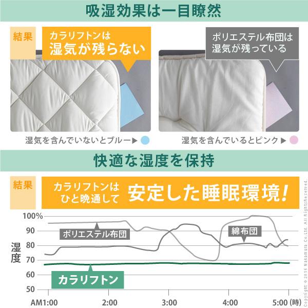 敷き布団 シングル 吸湿する1枚で寝られるオールインワン敷布団 〔カラリフトン〕 シングル 除湿 |  | 08