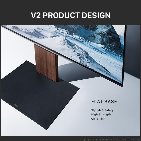 テレビ台 WALLインテリアテレビスタンドV2 ハイタイプ 32~60v対応 壁寄せテレビ台 テレビボード ホワイト ブラック ウォールナット EQUALS イコールズ | EQUALS | 08
