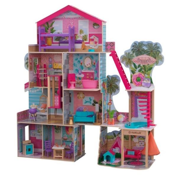 送料無料 キッドクラフト プールパーティー マンション ドールハウス 高さ約125cm Kidkraft 同梱不可商品 1536109 お洗濯屋さん 通販 Yahoo ショッピング