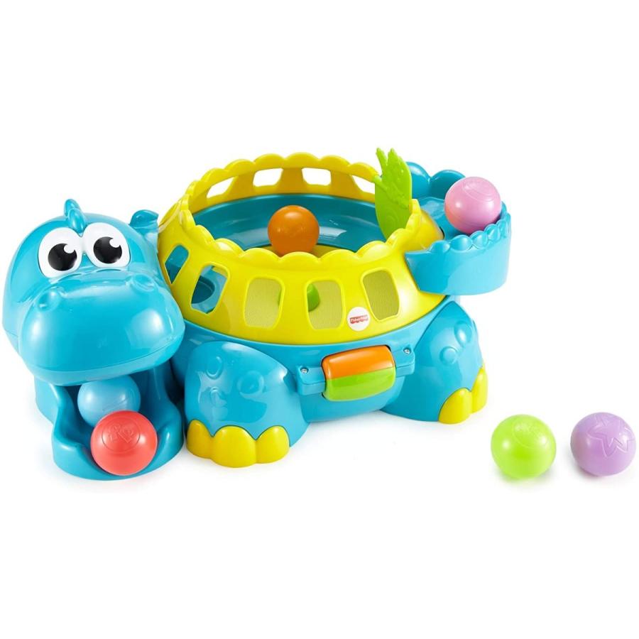 Fisher Price ポンポン メロディ ブルーダイノ カラフルボール付き 6カ月 知育玩具 お洗濯屋さん 通販 Yahoo ショッピング