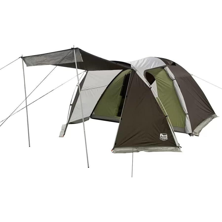 【国産】 【送料無料】ティンバーリッジ　６人用　ツールーム RIDGE テント　TIMBER ドーム型 2ルームテント