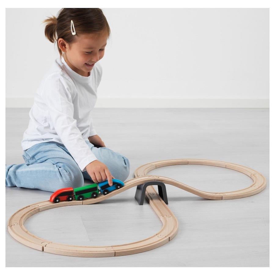 Ikea 木製レールセット Lillabo 列車基本セット ピースセット 木のおもちゃ イケア Ikea Lillabo お洗濯屋さん 通販 Yahoo ショッピング