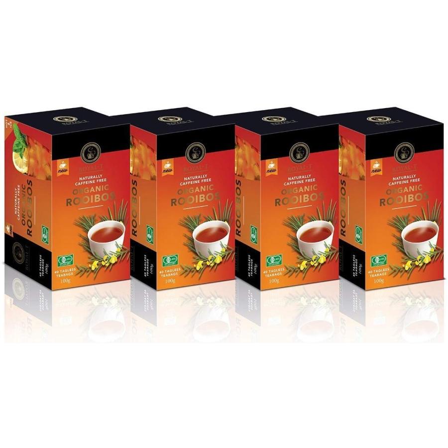 Royal T オーガニック ルイボスティー ルイボス茶 40袋 4箱セット ノンカフェイン Rooibos Tea お洗濯屋さん 通販 Yahoo ショッピング