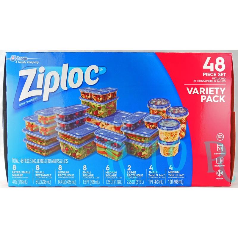 新着 ジップロック Ziplockコンテナー 角型大 946ml １２個 2個入×６