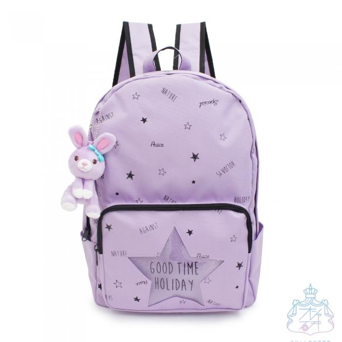シェリースター デイパックリュック パープル リュック 子供 保育園 幼稚園 キッズ 女の子 小学生 女子 収納 かわいい ウサギ チャーム付き オシャレ総合研究所 Yahoo 店 通販 Yahoo ショッピング