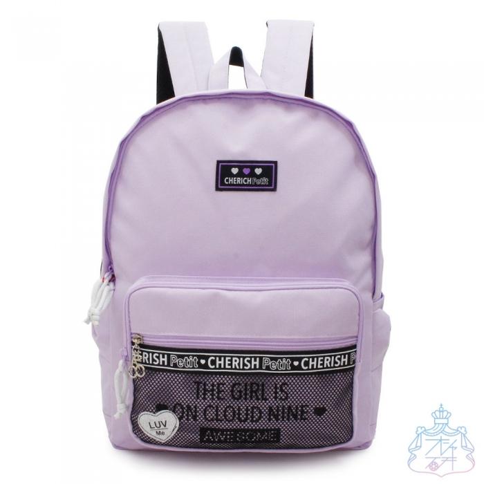 ロゴテープリボン デイパック パープル リュック 大容量 女の子 女子 通学 遠足 レディース かわいい おしゃれ オシャレ総合研究所 Yahoo 店 通販 Yahoo ショッピング