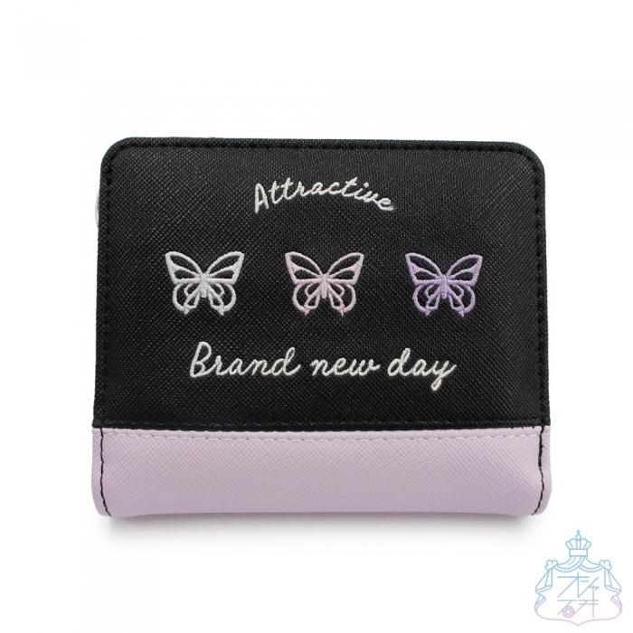 3連アイコン Lf 財布 パープル 二つ折り財布 子供 キッズ 小学生 女の子 コンパクト かわいい 中学生 札入れあり オシャレ総合研究所 Yahoo 店 通販 Yahoo ショッピング