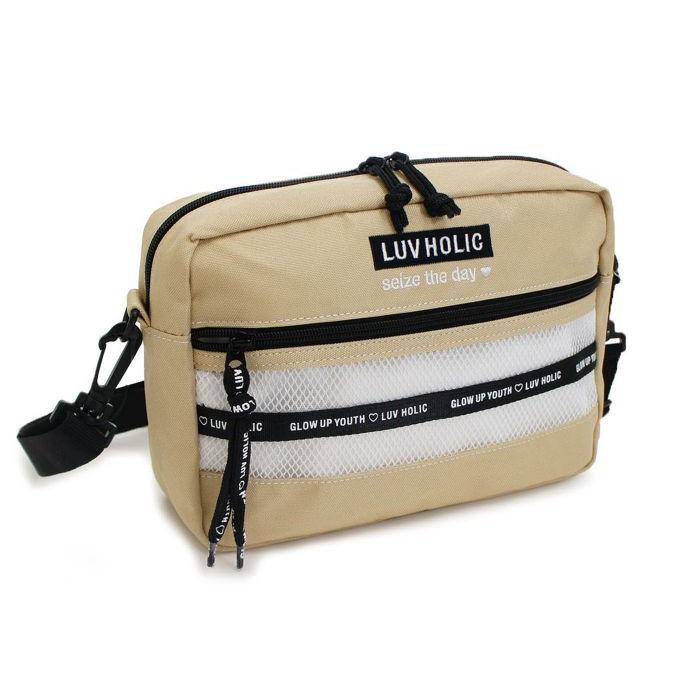 Laid.B ベージュ メッシュショルダーバッグ Laid.B ベージュ メッシュショルダーバッグ