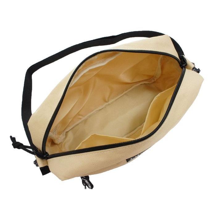 ホワイトメッシュ ヨコ型ショルダー ベージュ ショルダーバッグ 女の子