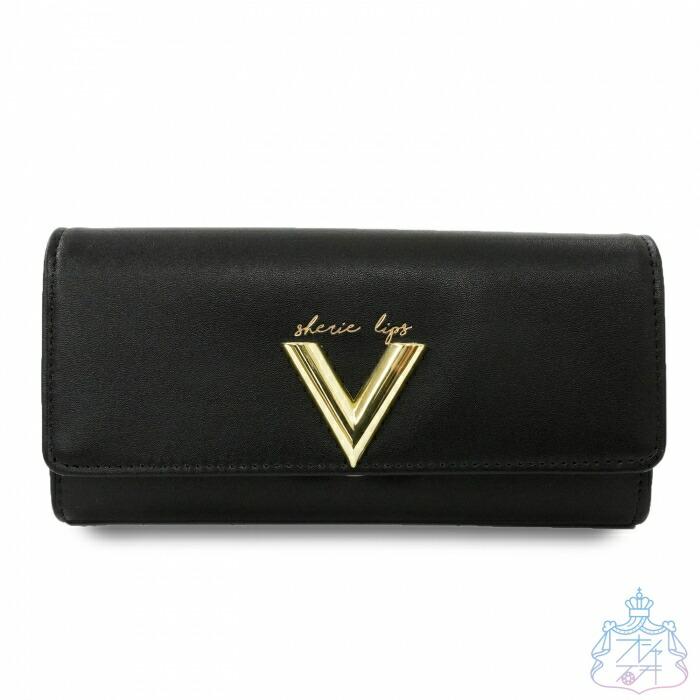Vフラップ 長札 財布 ブラック 長財布 レディース 財布 中学生 女の子 女子 女子高生 かわいい おしゃれ 中学 高校生 オシャレ総合研究所 Yahoo 店 通販 Yahoo ショッピング