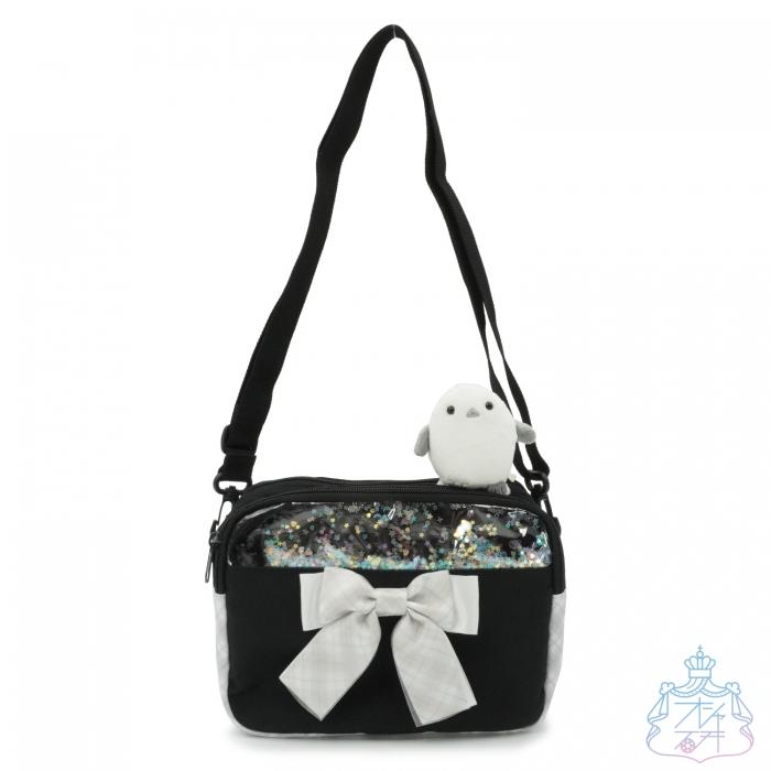 シマエナガ ヨコ型ショルダー ブラック : オシャレ総合研究所 Yahoo!店