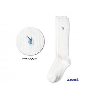 Playboy ハイクルー 32cm丈 靴下 Wh Bl プレイボーイ ブランド 人気 通学 入学 新学期 ソックス レディース オシャレ総合研究所 Yahoo 店 通販 Yahoo ショッピング