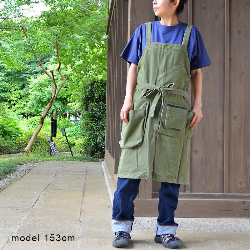 Lee（リー） エプロン おしゃれ メンズ 保育士 PAP 5ポケット ファイブ