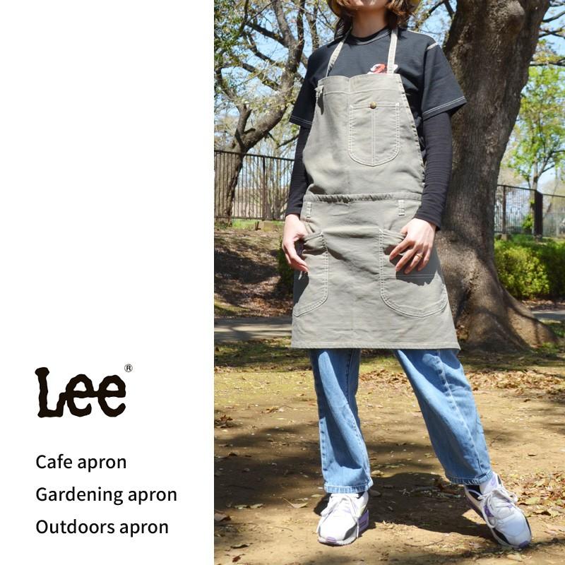 Lee（リー） エプロン おしゃれ メンズ 保育士 胸当てエプロン Lee