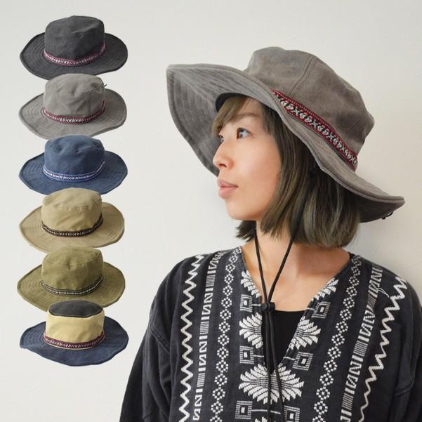 RE-EARTH 厚手キャンバス アドベンチャーハット 帽子 ハット
