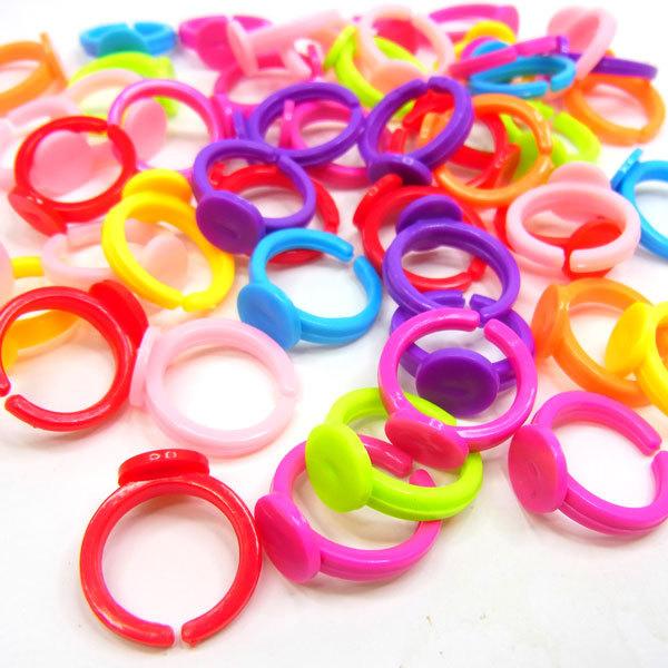 キッズプラリング アソートカラー 【032】業務用48個入り 〜手芸  