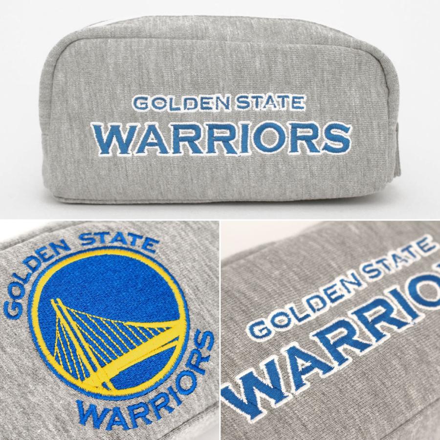 筆箱 ペンケース NBA 刺繍スウェットポーチ(グレー)バスケットボール