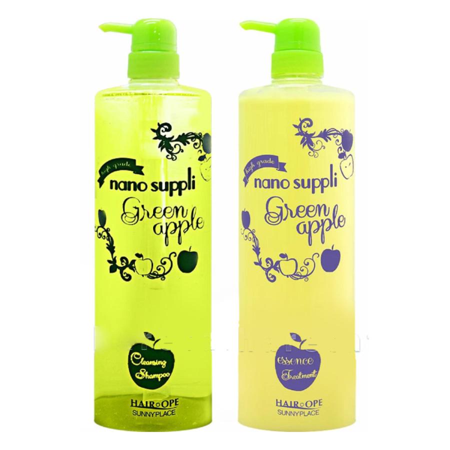 セット]サニープレイス ナノサプリクレンジングシャンプー GAグリーン