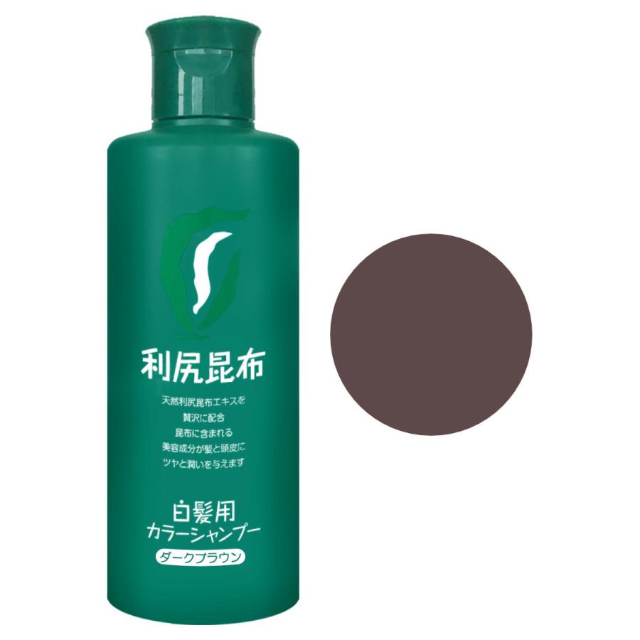 無添加 利尻カラーシャンプー ダークブラウン 0ml サスティ 白髪 利尻 無添加 染毛料 利尻昆布エキス配合