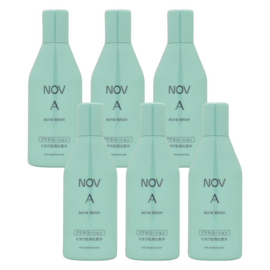 NOV A [6個セット]ノエビア NOVノブ Aアクネローション 100ml×6本[化粧