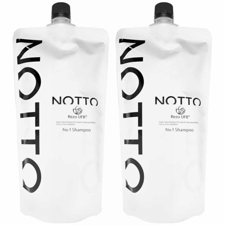 NOTTO ノットシャンプー UFB高濃度溶解炭酸 650ml ×2個 詰替 MERCURY