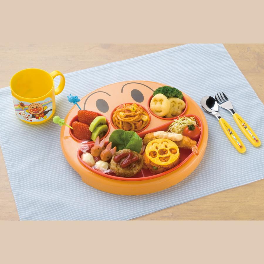 LEC レック アンパンマン フェイスランチ皿 T-264[キッズ食器 LEC レック アンパンマン フェイスランチ皿 T-264[キッズ食器