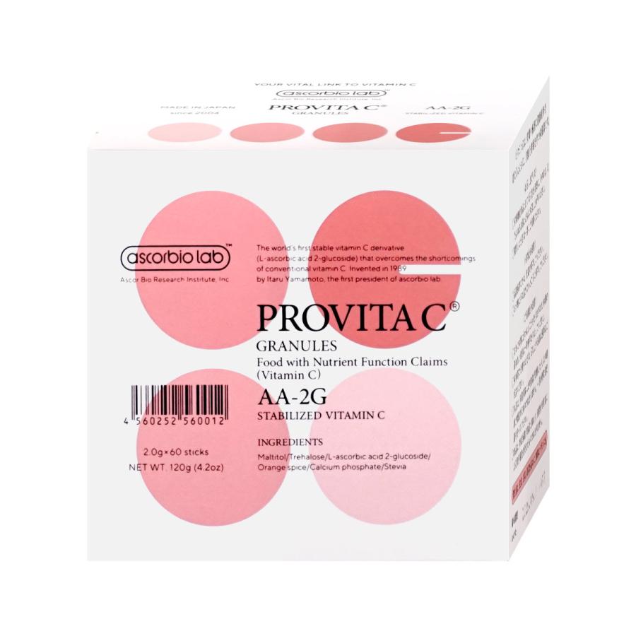 ❮おまけ付き❯ プロビタC   １箱60包×２ アスコルバイオ研究所 プロビタC 120g(2.0g×60包)[栄養機能食品