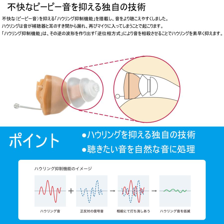 オンキョー OHS-D21L 耳あな型補聴器左耳用[送料無料] 