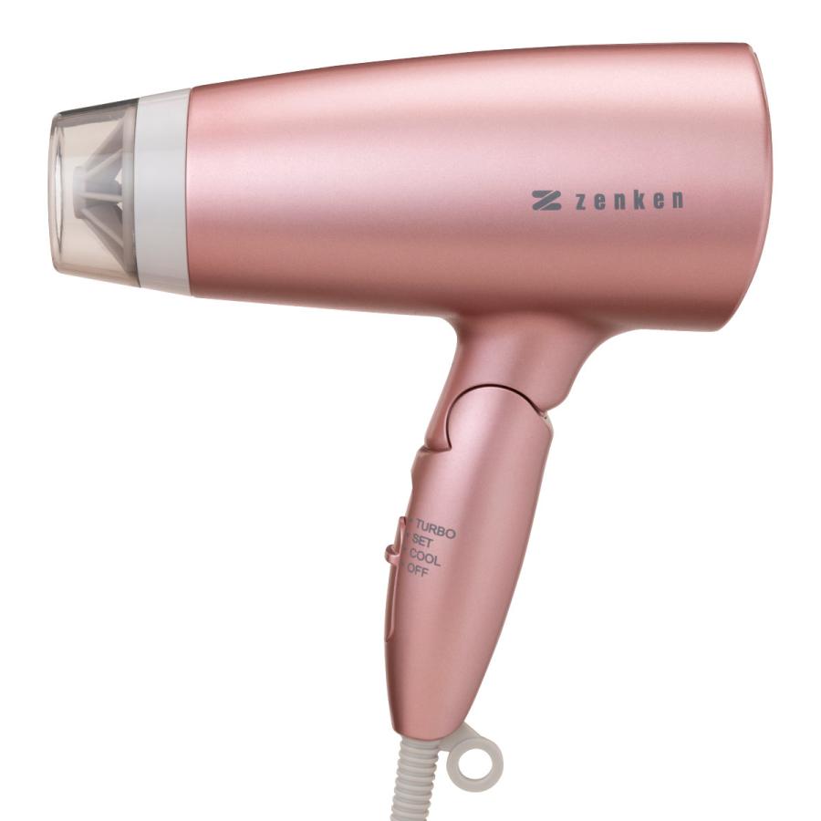 ゼンケン [直送]電磁波低減 ヘアケアドライヤー ZD750P ピンク 6N616-P