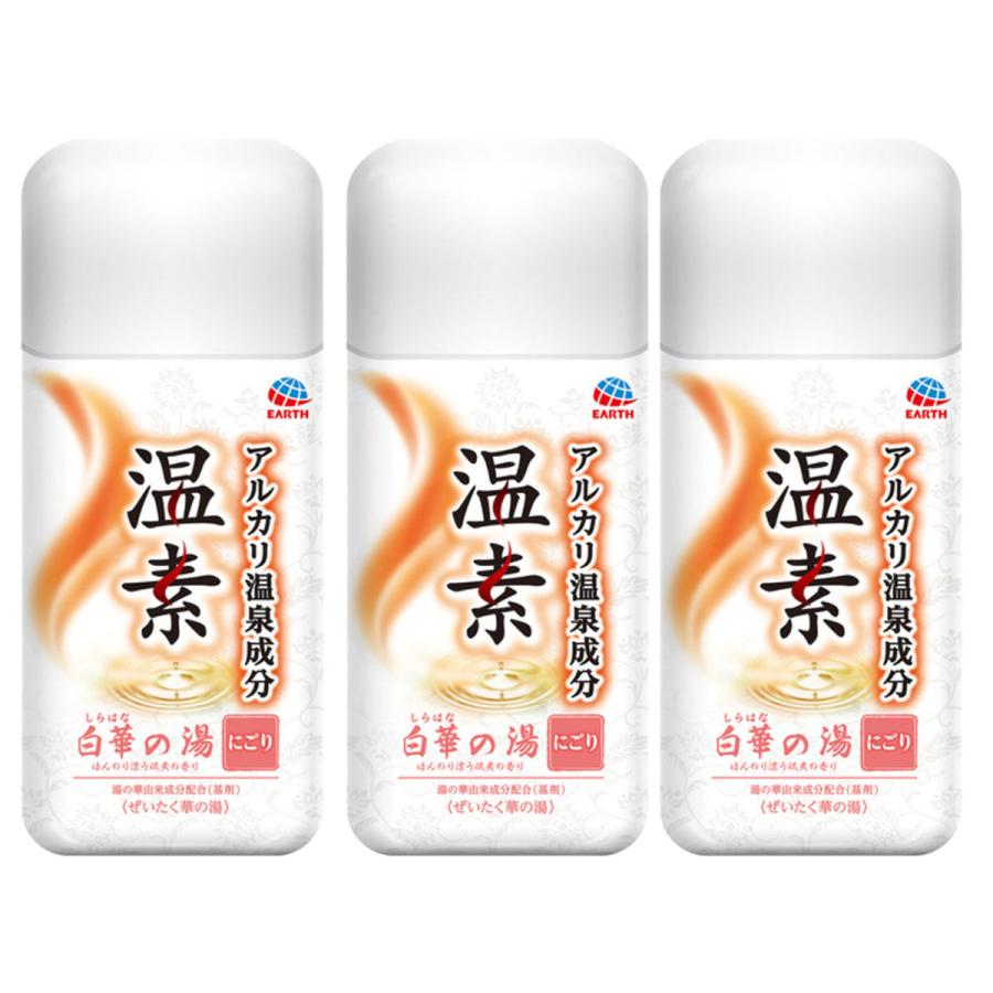 温泡 ONPO [3個セット]アース製薬 温素 白華の湯 600g×3個[医薬部外品