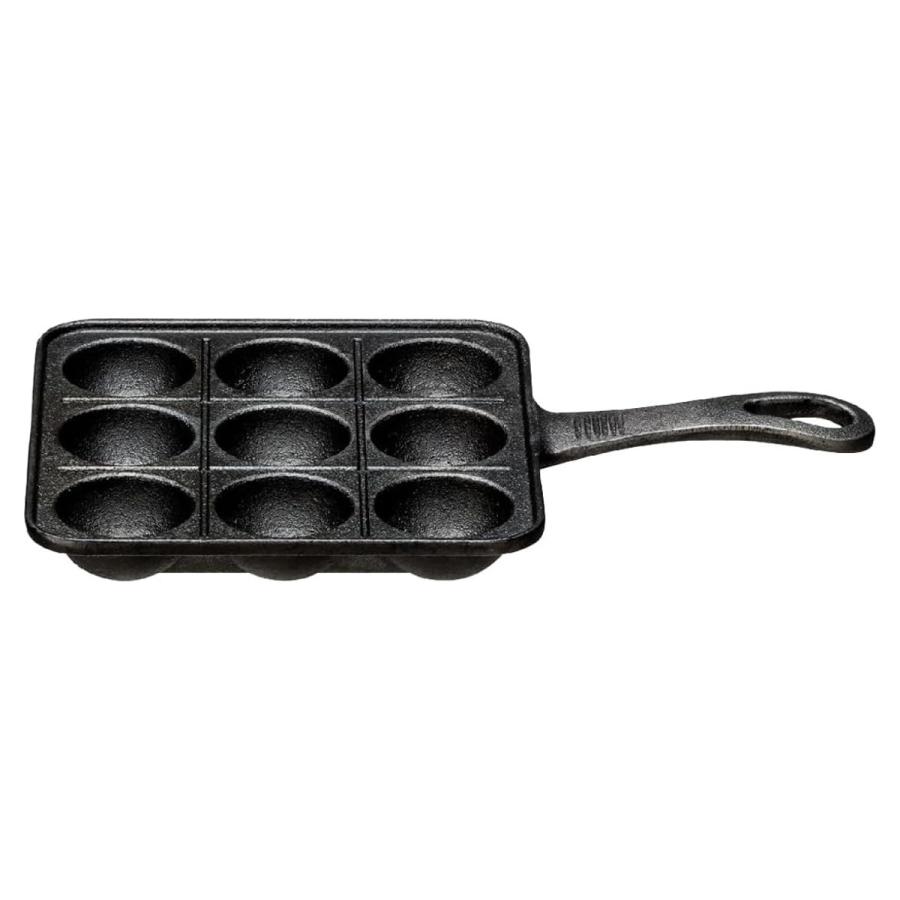 イシガキ産業 3963 たこ焼き9穴(片手)[鉄鋳物・たこ焼き器・ガス イシガキ産業 3963 たこ焼き9穴(片手)[鉄鋳物・たこ焼き器・ガス