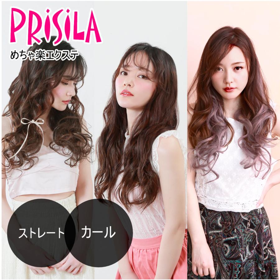 バレないウィッグ]プリシラ めちゃ楽エクステ ヴァージンストレート TX