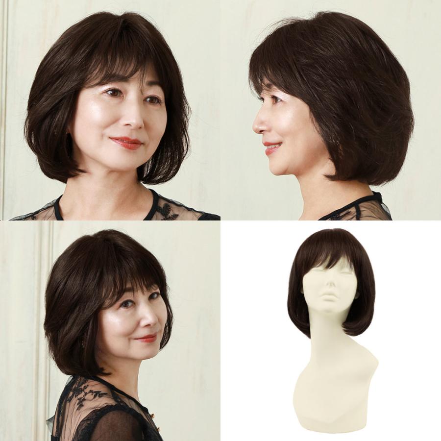 [バレないウィッグ]プリシラ BEAUTE 総手植えオールウィッグ エアリーラウンドボブ BA-102-ZNC #人毛ミックスナチュラルカラー[取り寄せ][送料無料]_11