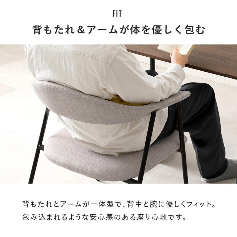 直送]アームチェア [LC-4620-DGY]ダークグレー HAGIHARA 萩原[HG][送料