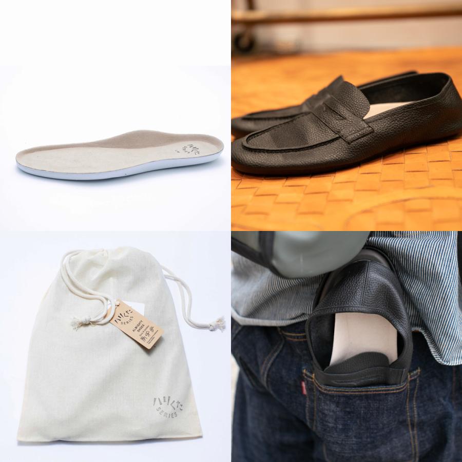 ハリくた SERIES ハリくた くたモック ブラック Mサイズ(24.0〜24.5