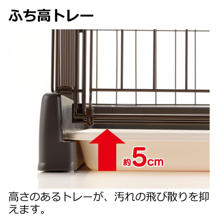 リッチェル（Richell） もっとお掃除簡単ペットサークル 120-60 ダーク