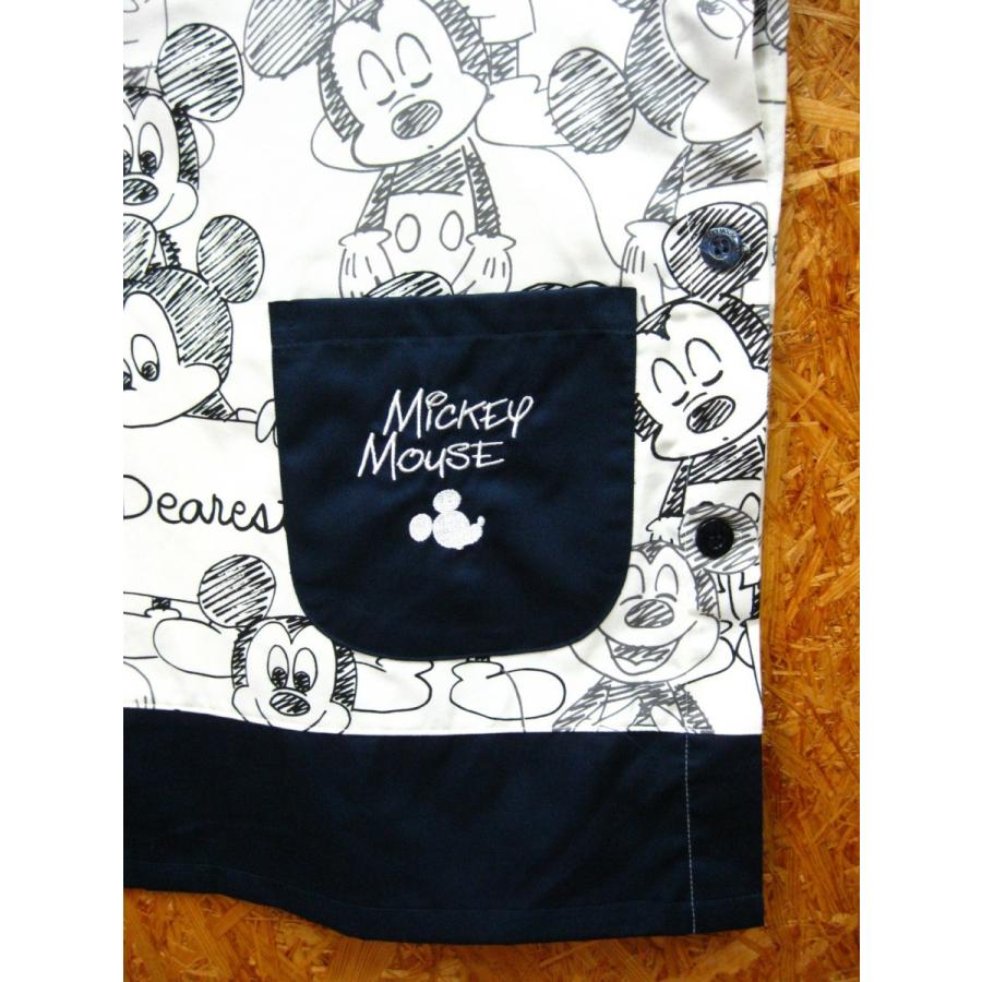 ディズニー ミッキーマウス ミッキー ラフスケッチ柄エプロン キャラクターエプロン 保育士 おしゃれきのこ エプロン館 通販 Yahoo ショッピング