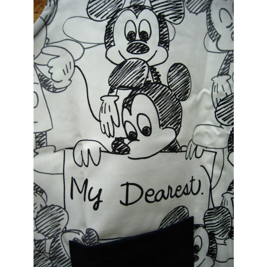 ディズニー ミッキーマウス ラフスケッチ柄 大きめエプロン3l4l 保育士 介護士 おしゃれきのこ エプロン館 通販 Yahoo ショッピング