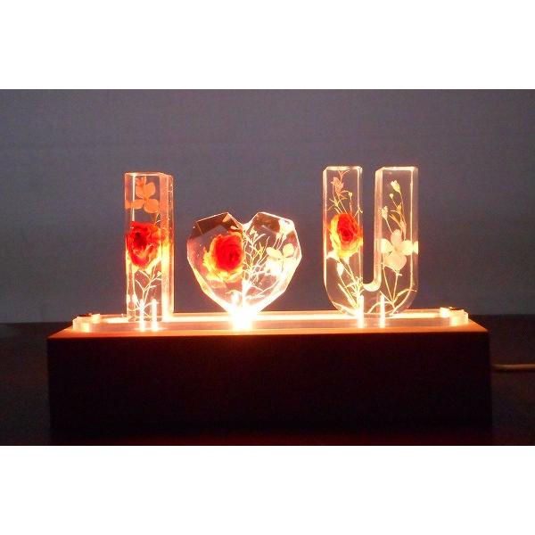 45cm アクリル板付き オリジナル LED ディスプレイ用 照明 ランプ インリア 木製 ベース 手作り UVレジン 文字 数字 ...
