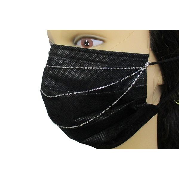 Shareki マスクアクセサリー マスクペンダント カラー ゴールド キラキラ ラインストーン おしゃれマスク ペンダント ステンレス ３連チェーン pin-3che |  | 01