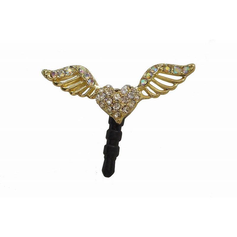 おしゃれ輝族shareki 携帯イヤホンジャックカバー ピアス アクセサリー ジャック ハート エンジェルタイプ 可愛いクリスマスツリーやギフトが