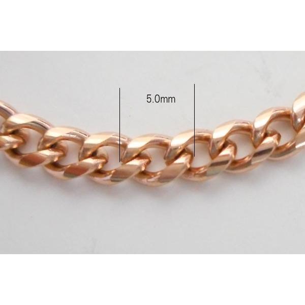 ブレスレット 連結 チェーン ピンクゴールド 手作り ハンド メイド